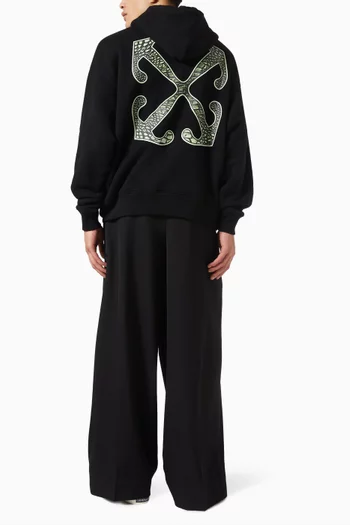 Croco Arrow Skate Hoodie in Cotton