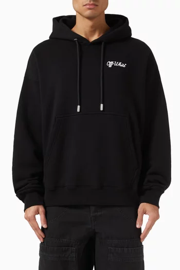 Script Skate Hoodie in Cotton