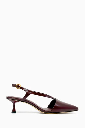 Halo 50 Slingback Pumps in Leather