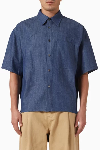 Western Yoke Shirt in Denim