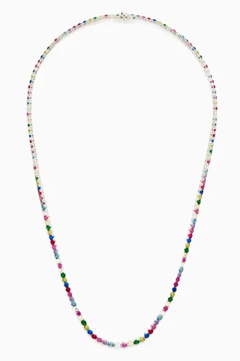 Rainbow Tennis Necklace