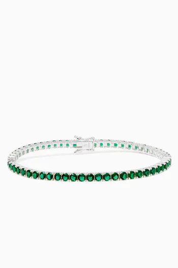 Tennis Bracelet in Sterling Silver & Cubic Zirconia