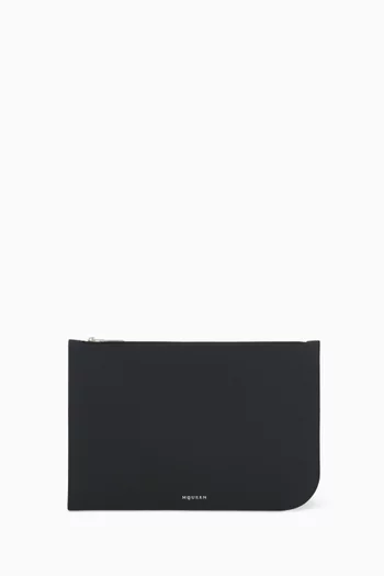 Sling Zip Pouch in Leather
