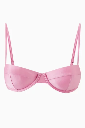 Constantine Bikini Top in Stretch Nylon