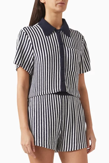 Ireland Cropped Shirt in Terry