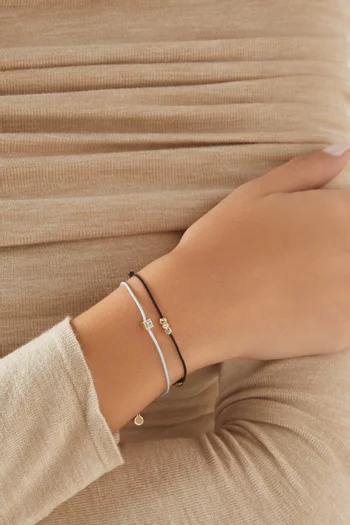Peridot Cord Bracelet in 14kt Yellow Gold