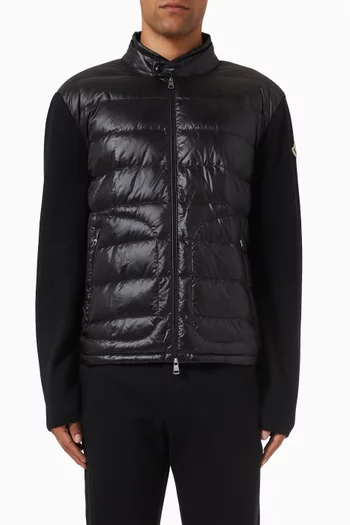 Zip-up Cardigan Down Jacket