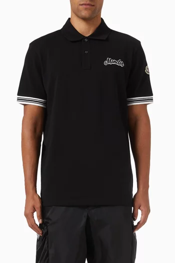 Logo Polo T-shirt in Cotton-piqué