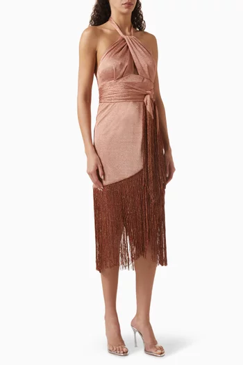 Sunset Fringe Dress