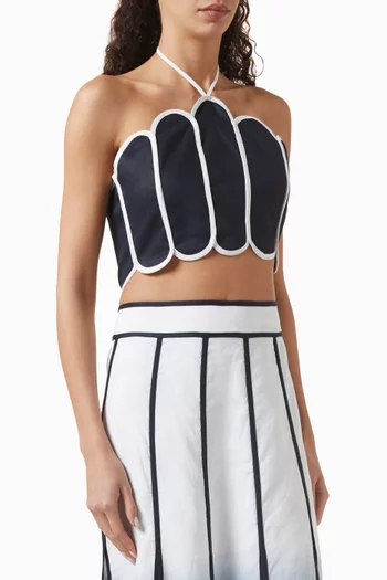 Lenny Panelled Halter Top
