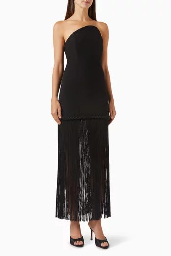 Anthos Asymmetrical Maxi Dress