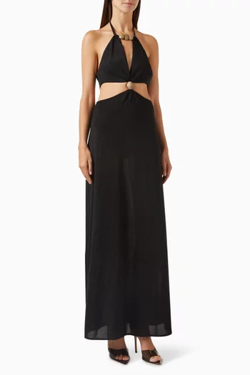 Lorraine Cut-out Maxi Dress in Knit