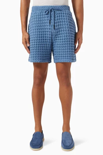 Coronet Porto Shorts in Textured Cotton