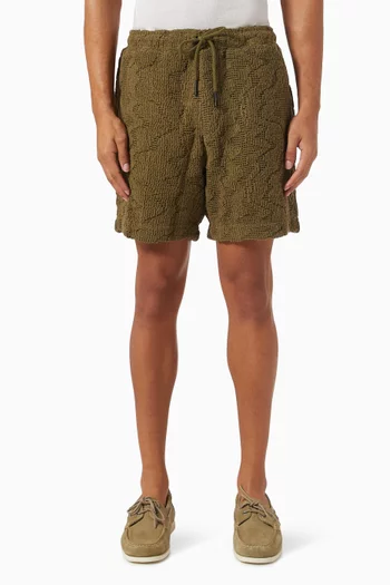 Crochet Shorts in Cotton Blend
