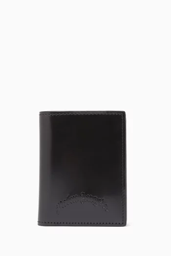 Debossed Bifold Wallet in Leather