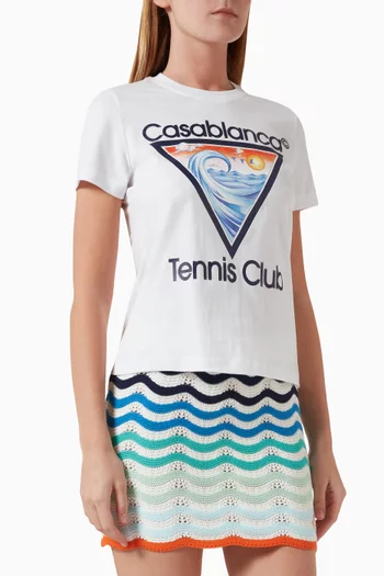 تي شيرت بشعار Tennis Club قطن
