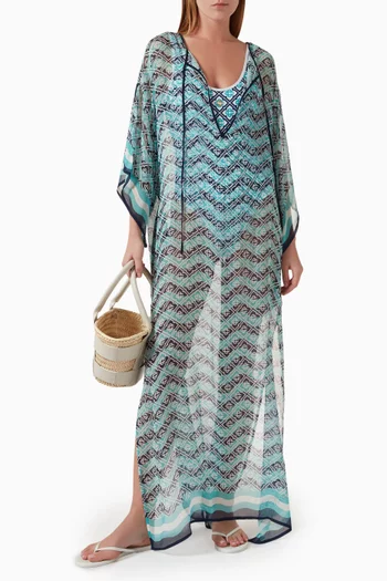 Monogram Kaftan in Silk