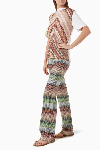 Sequin Knit Pants in Rayon Blend