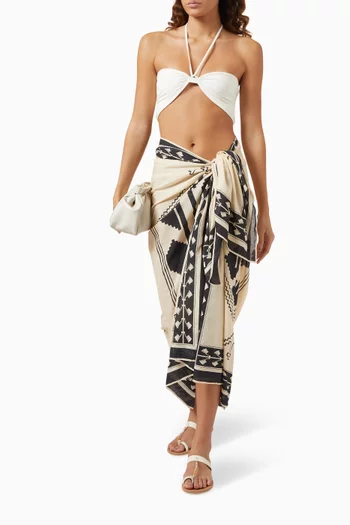 Ayahuasca Printed Pareo in Cotton