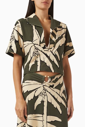 Misty Palms T-Shirt in Terry