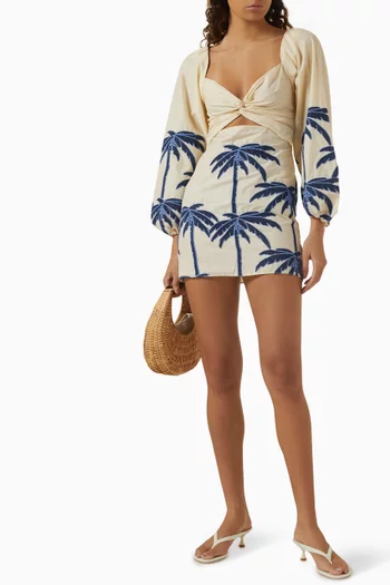 The Power Of The Sea Mini Dress in Cotton-blend