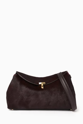 T-Lock Clutch Bag in Pony Hair