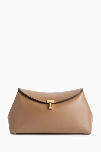 T-lock Clutch in Palmellato Leather
