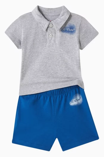 Arrow Spray Polo Shirt in Cotton