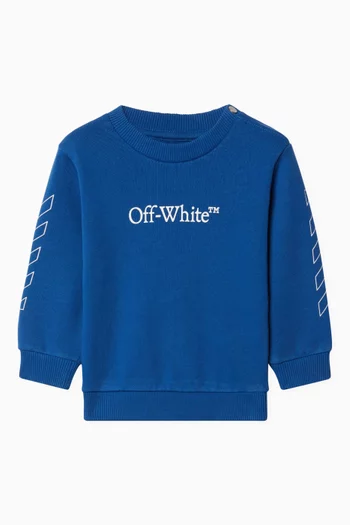 Bookish Diag Sweatshirt in Cotton