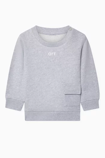 Off Stamp Sweatshirt in Cotton