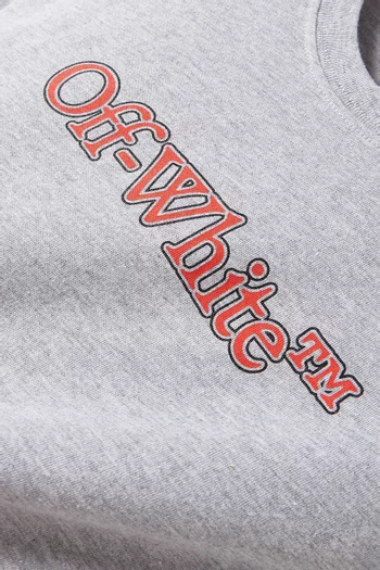 Logo Print T-shirt in Cotton