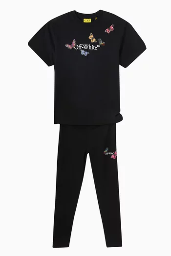 Bookish Butterfly Graphic T-shirt in Cotton