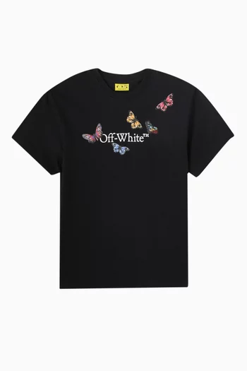 Bookish Butterfly Graphic T-shirt in Cotton
