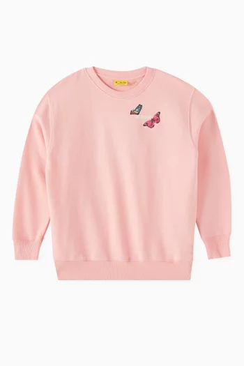 Arrow Butterfly Sweatshirt in Cotton