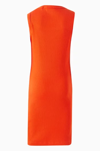 Off-stamp Ribbed Dress