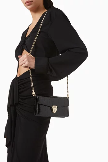 Mayfair® 2 Clutch Bag in Croc-embossed Faux Leather