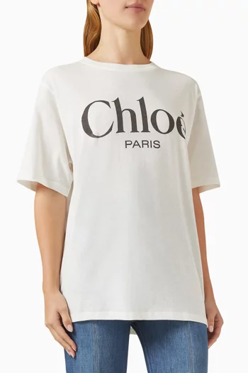 Logo T-shirt in Cotton Jersey