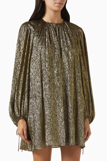 Gathered Mini Dress