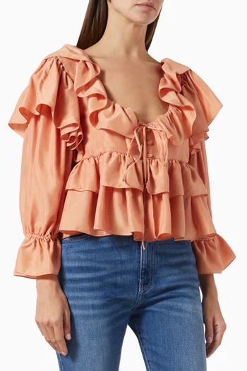 Ruffle Tiered Top