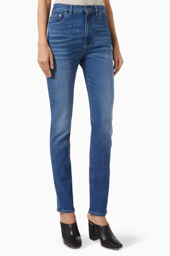 High-rise Skinny Jeans in Denim