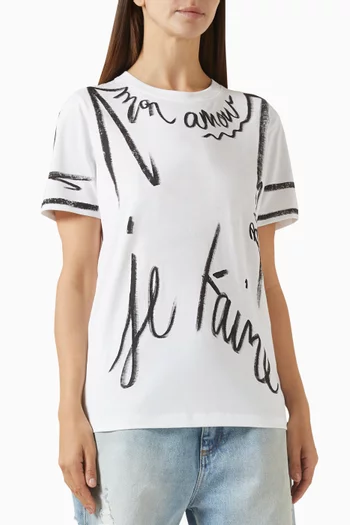 Je T'Aime T-shirt in Cotton