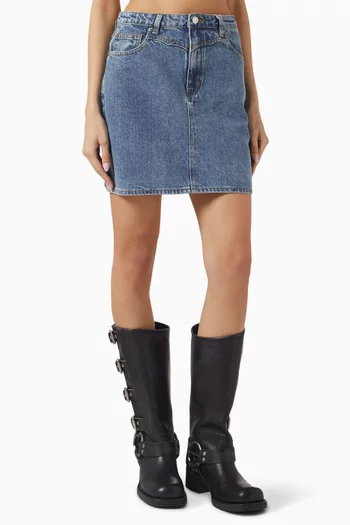Yasaiko Mini Skirt in Denim