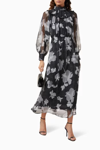 Floral Print Midi Dress