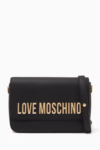 Small Bold Love Shoulder Bag in Faux Leather