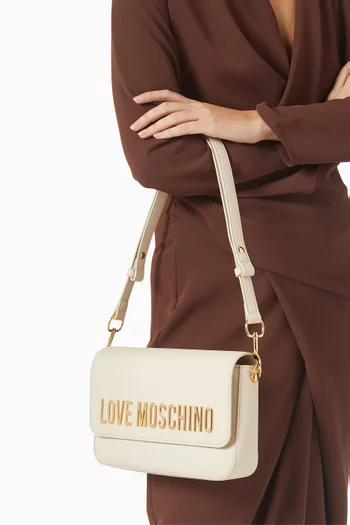 Small Bold Love Shoulder Bag in Faux Leather
