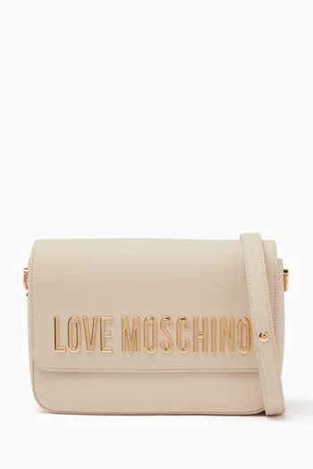 Small Bold Love Shoulder Bag in Faux Leather