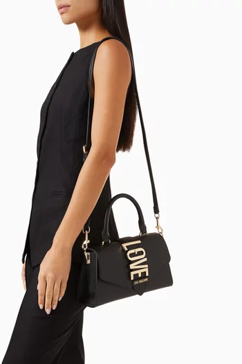 Lovebug Top Handle Bag in Faux Leather