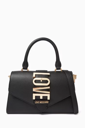 Lovebug Top Handle Bag in Faux Leather