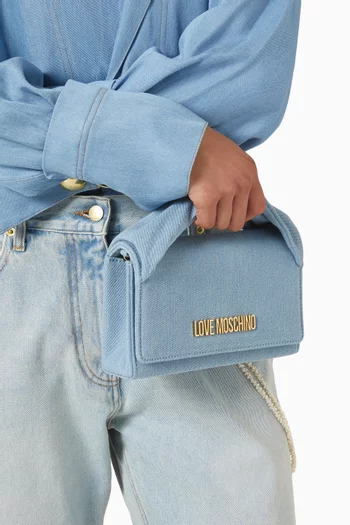 Clutch Bag in Denim