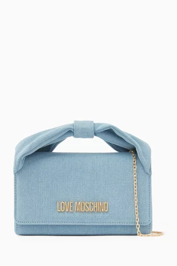 Clutch Bag in Denim